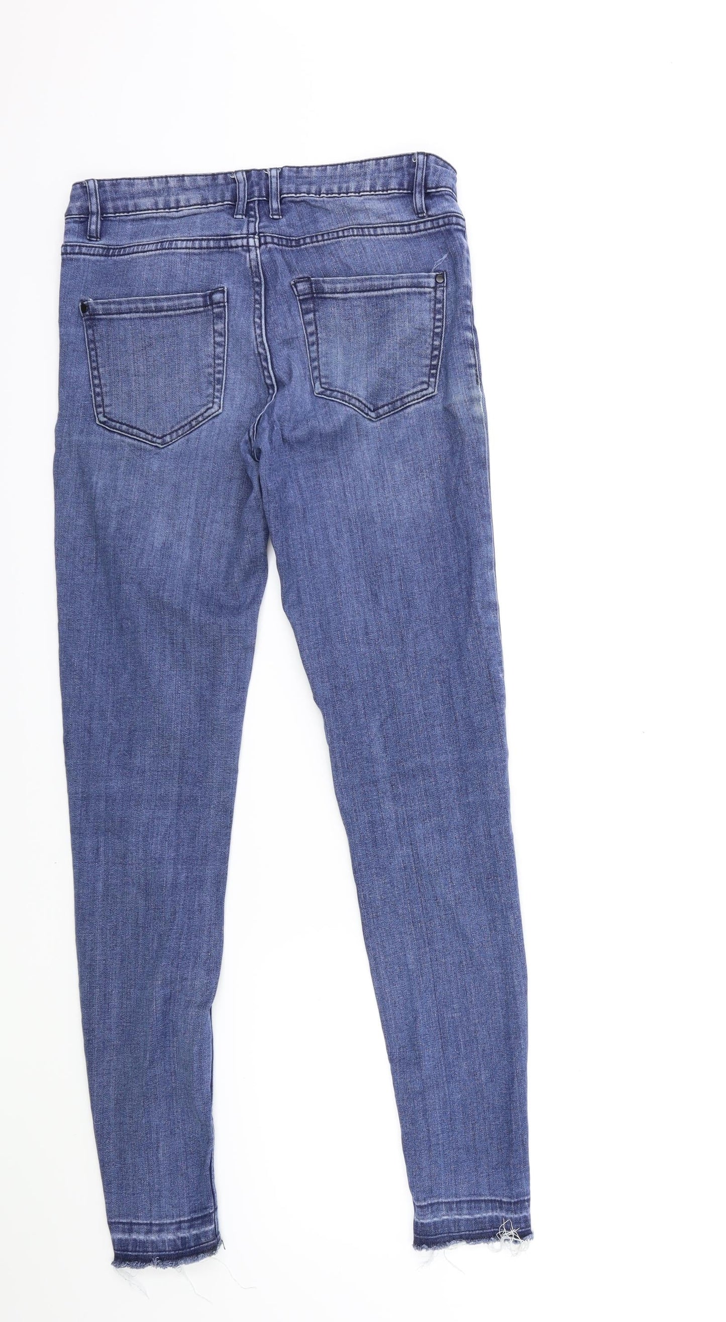 Preworn Womens Blue  Denim Skinny Jeans Size 26 in L28 in