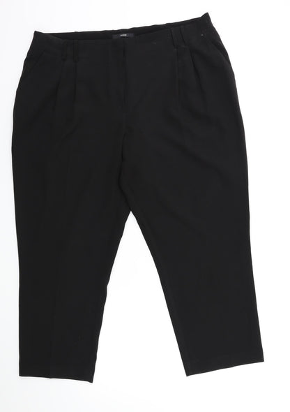 Preloved George Womens Black   Trousers  Size 18 L26 in - Front