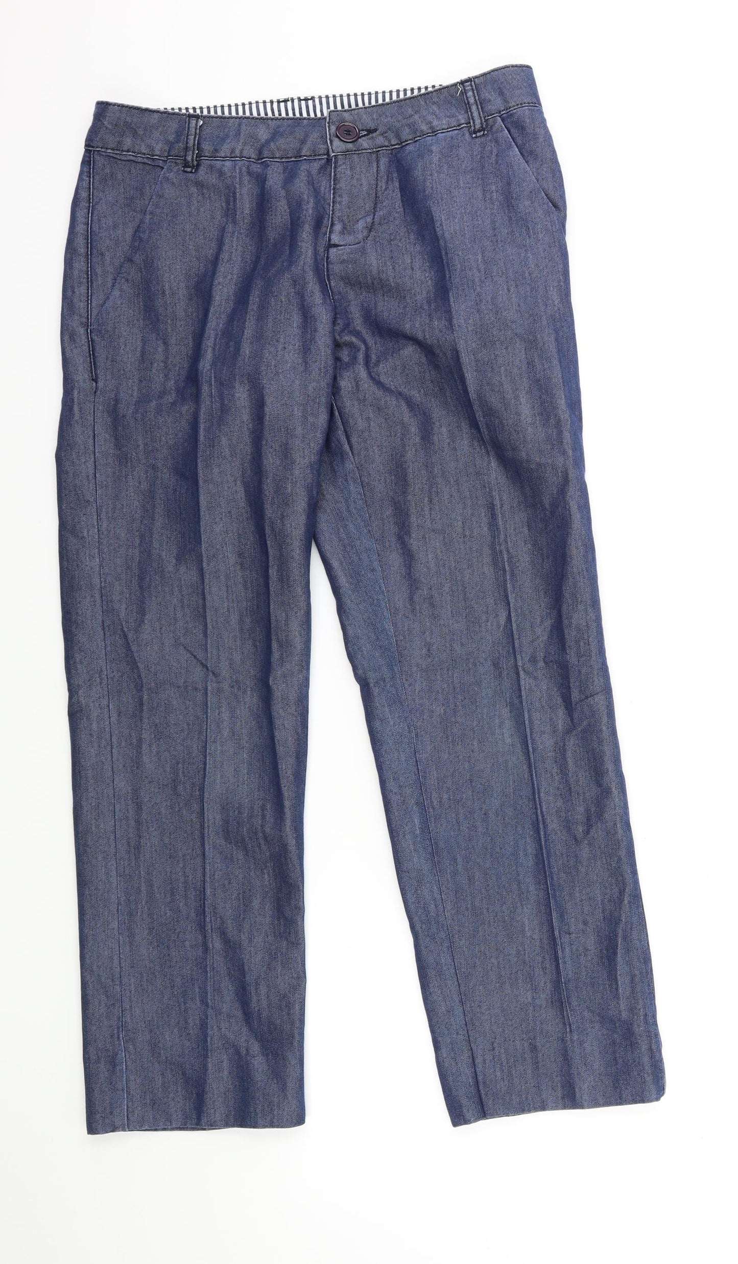 Preworn Womens Blue  Denim Straight Jeans Size 30 in L26 in