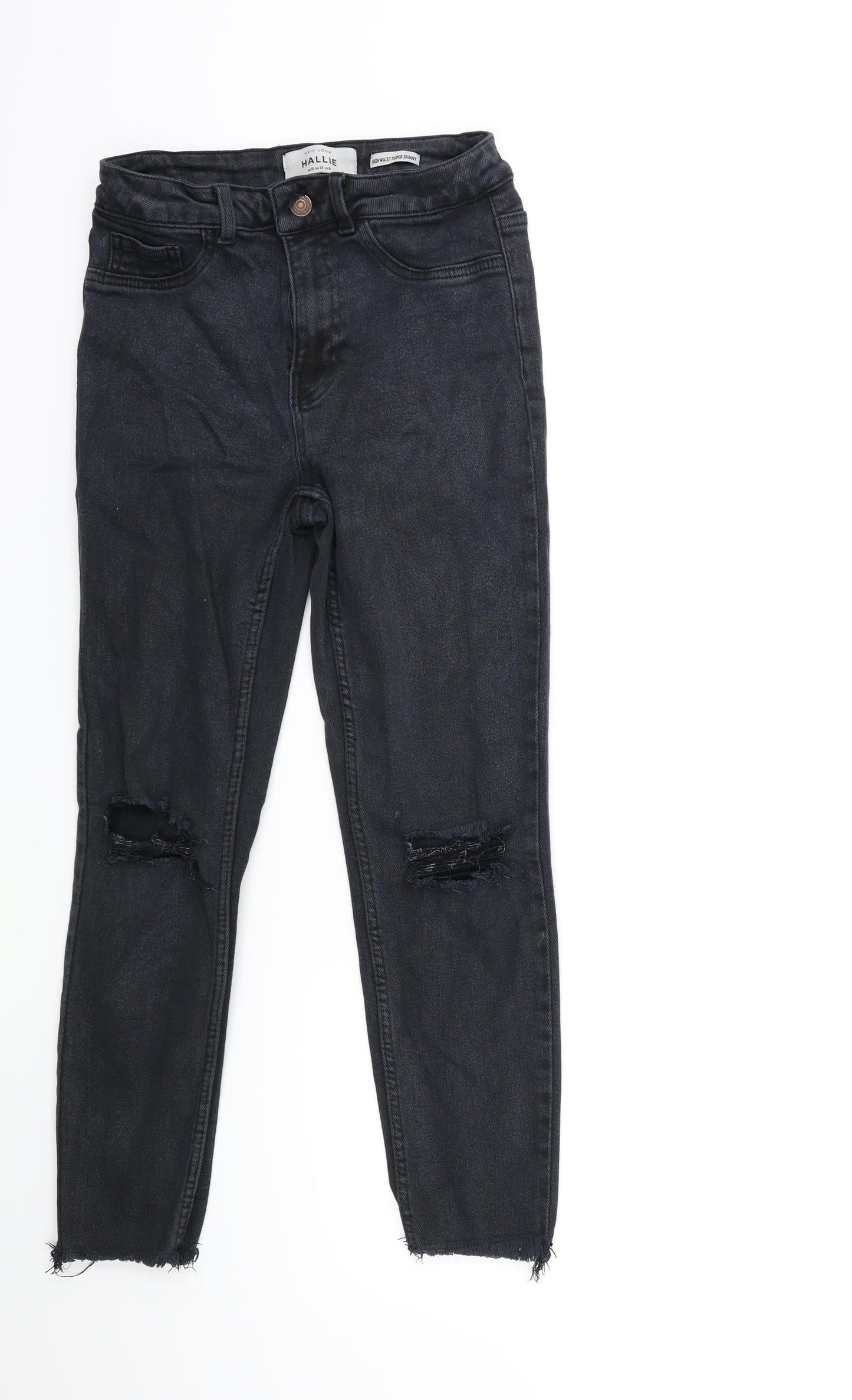 New Look Womens Black  Denim Skinny Jeans Size 10 L25 in