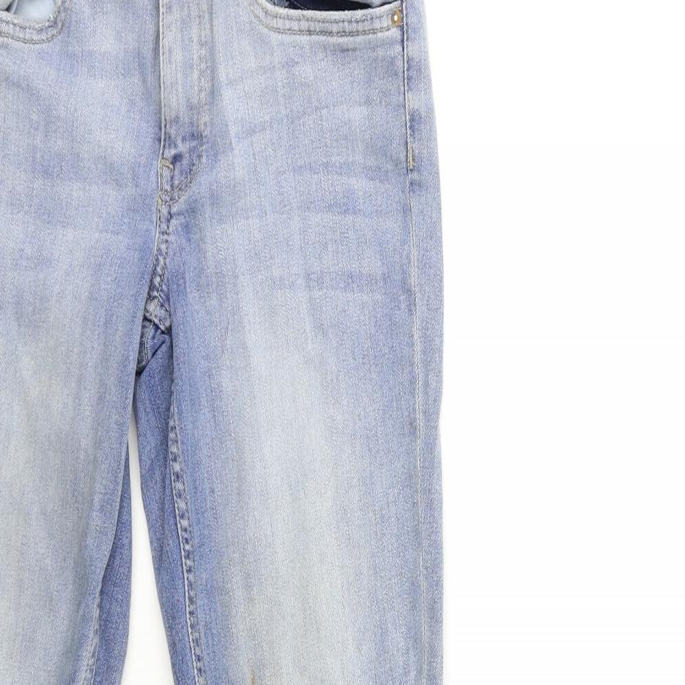 H&M Womens Blue  Denim Skinny Jeans Size 10 L28 in