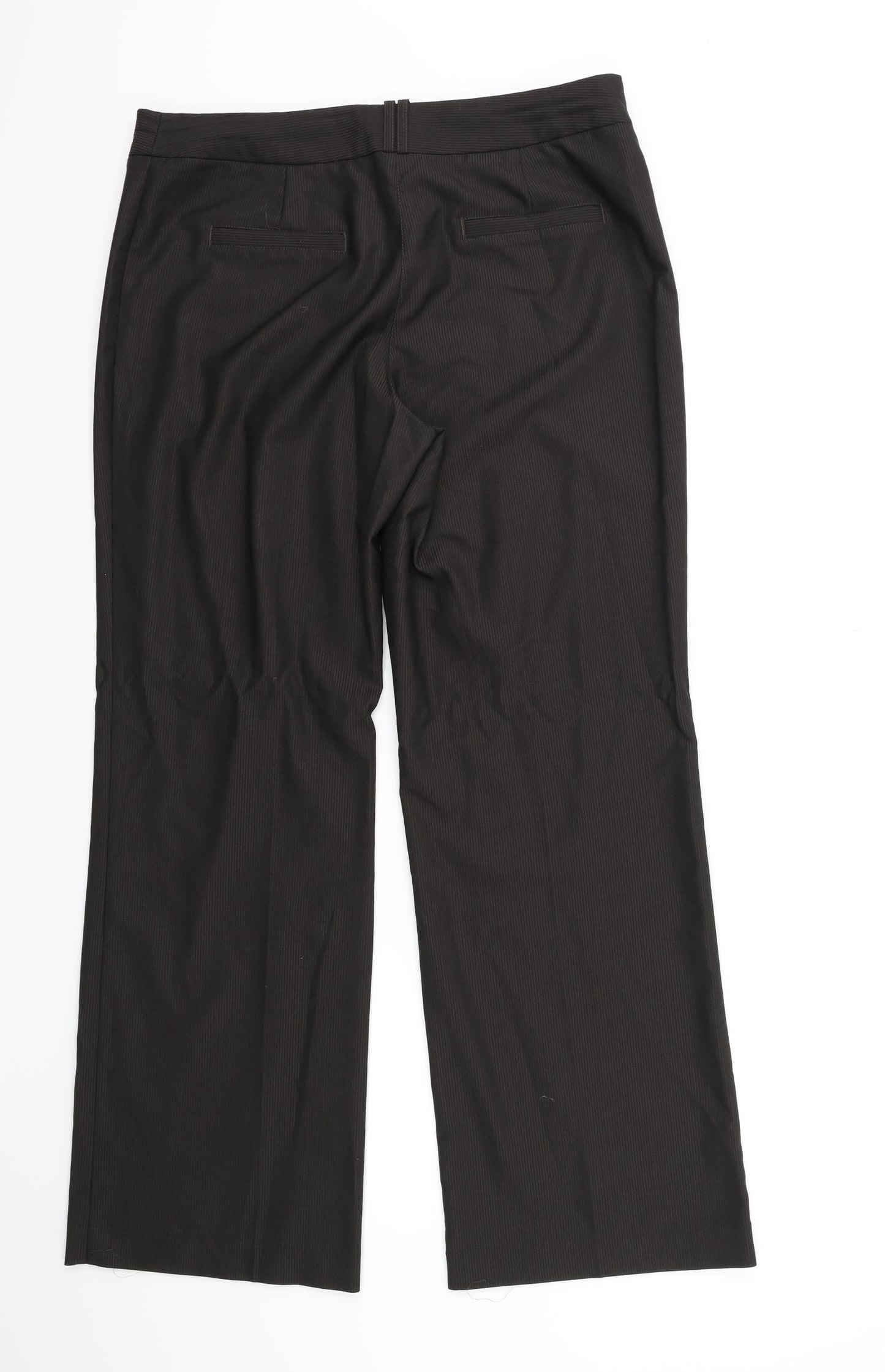 NEXT Womens Brown Striped  Trousers  Size 34 in L30 in