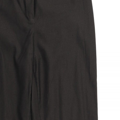 Next Womens Brown Striped  Trousers  Size 34 in L30 in