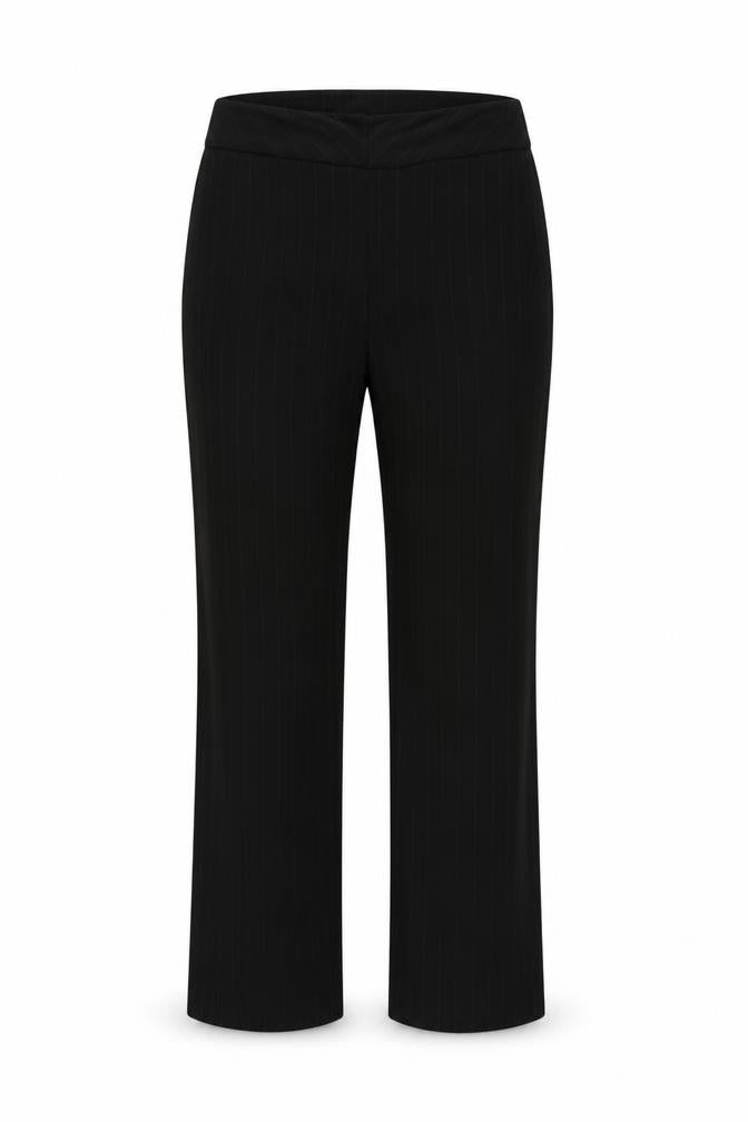 Preworn Womens Black Striped  Trousers  Size 36 in L30 in