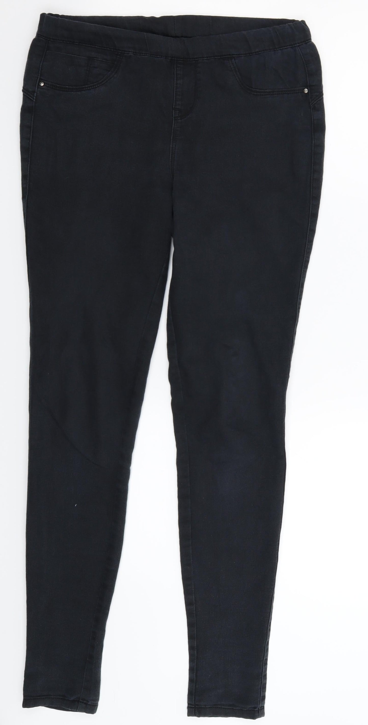 Preworn Womens Black  Denim Jegging Jeans Size 30 in L30 in