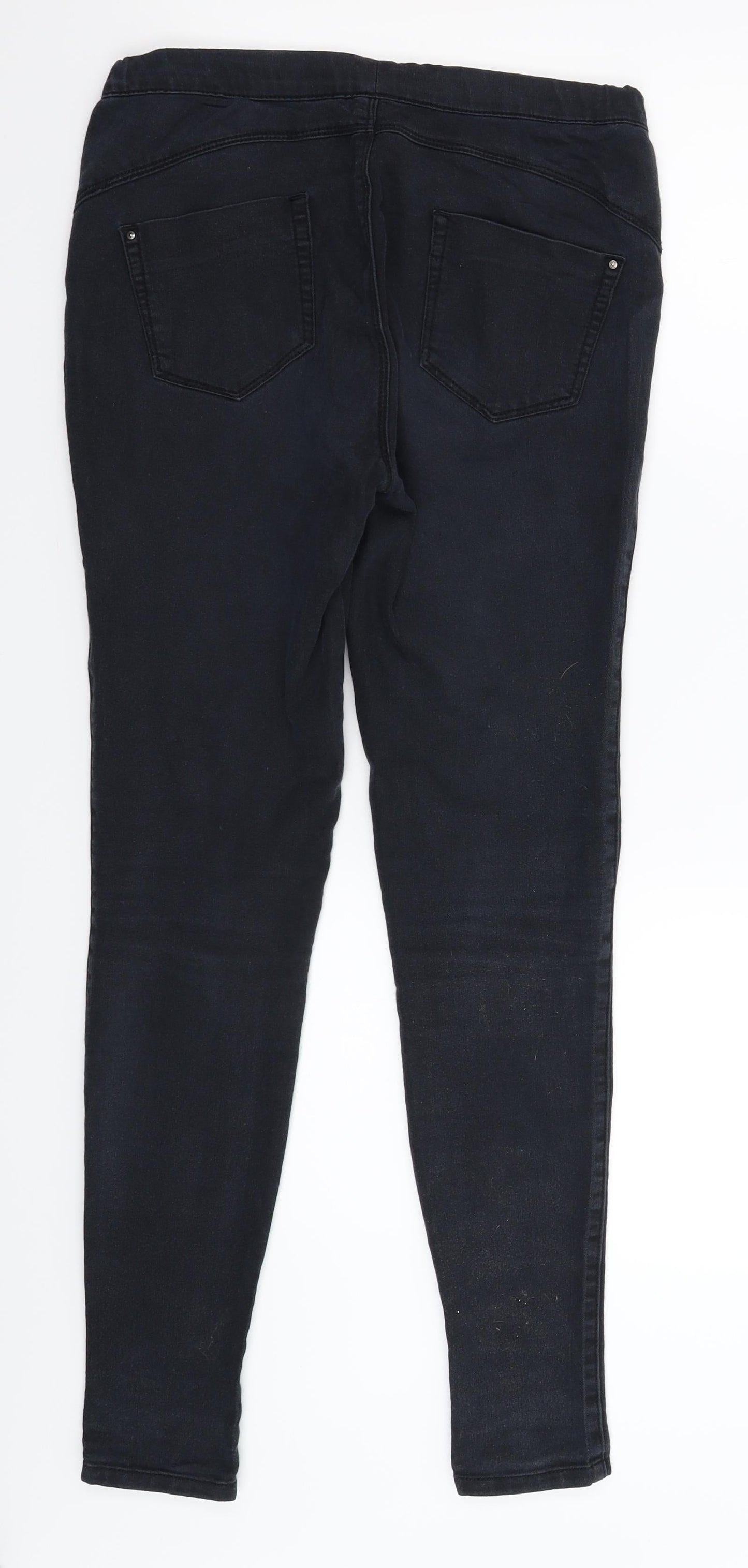 Preworn Womens Black  Denim Jegging Jeans Size 30 in L30 in