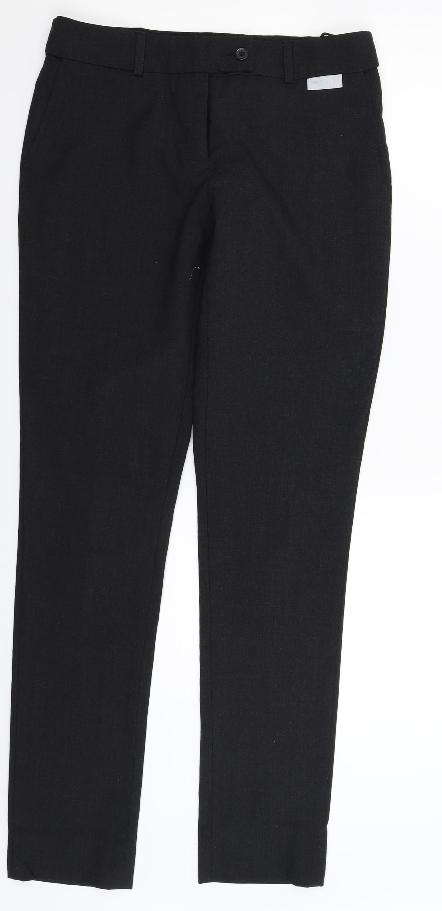 Simon Jersey Womens Grey   Dress Pants Trousers Size 8 L31 in