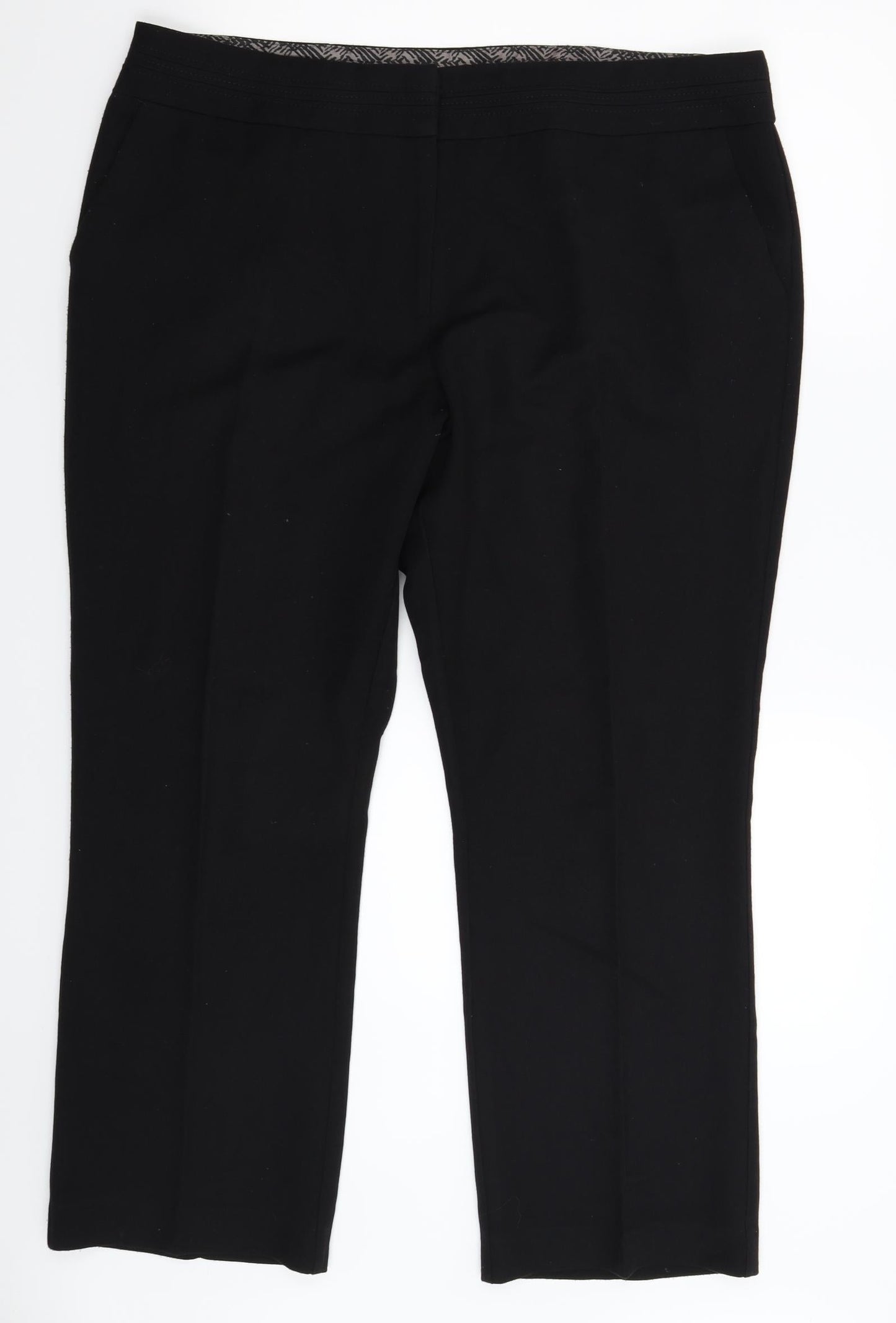 Preworn Womens Black   Trousers  Size 14 L29 in