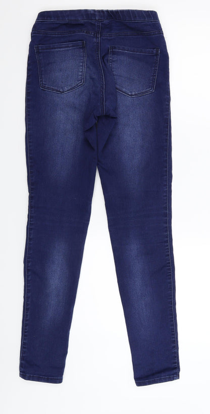 Preloved H&M Womens Blue  Denim Jegging Jeans Size 6 L29 in - Back
