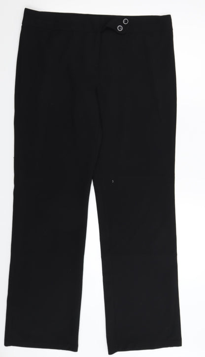 Preworn Womens Black   Trousers  Size 36 in L33 in