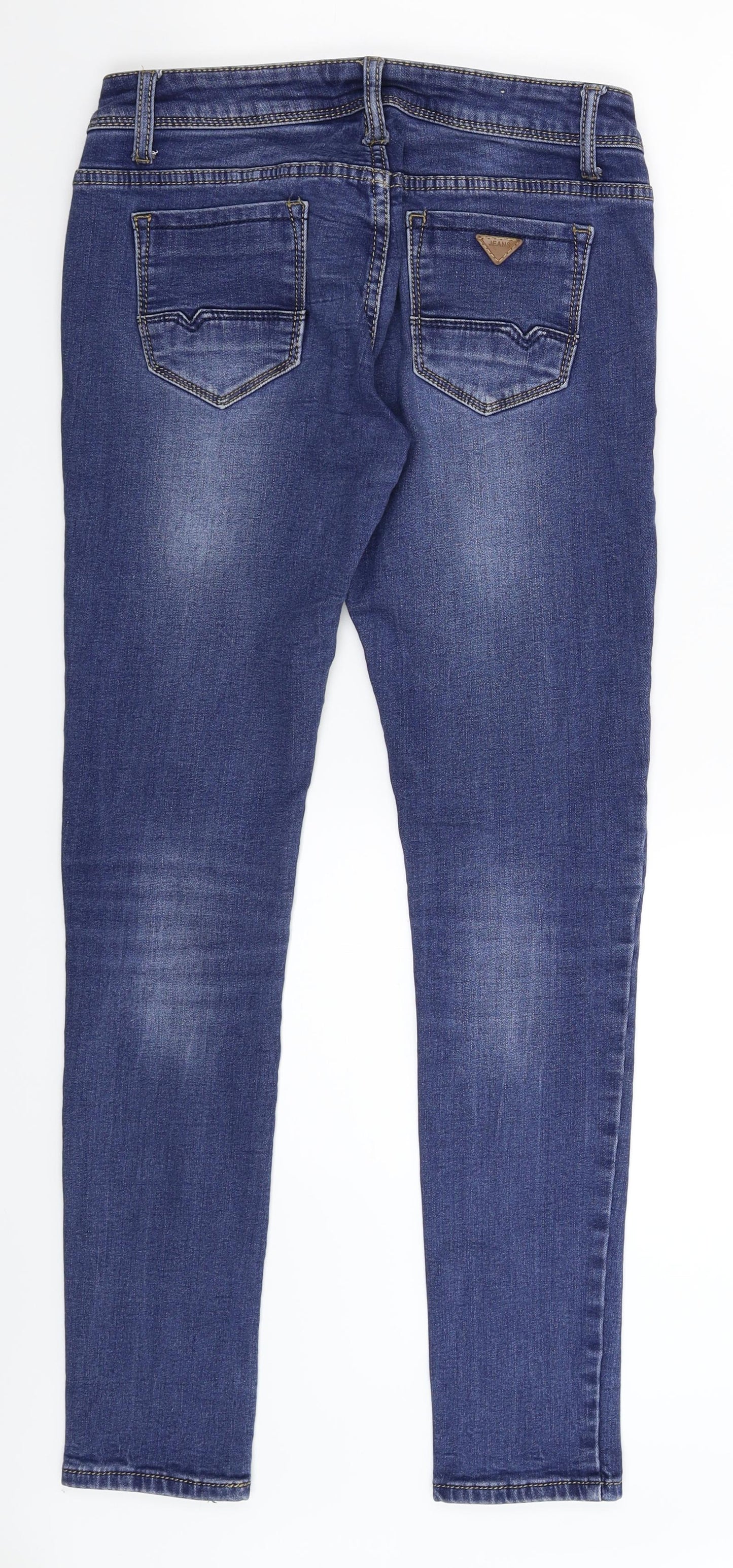 Preworn Womens Blue  Denim Skinny Jeans Size 30 in L29 in