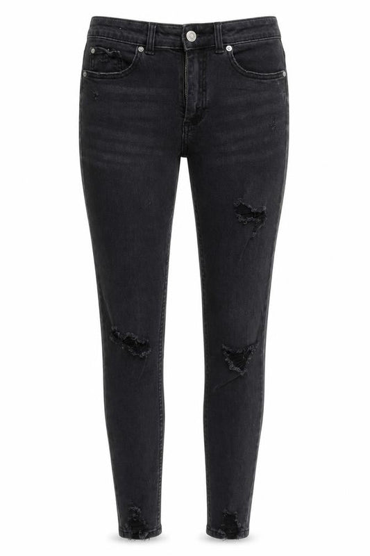Denim Co Womens Black  Denim Jegging Jeans Size 8 L27 in