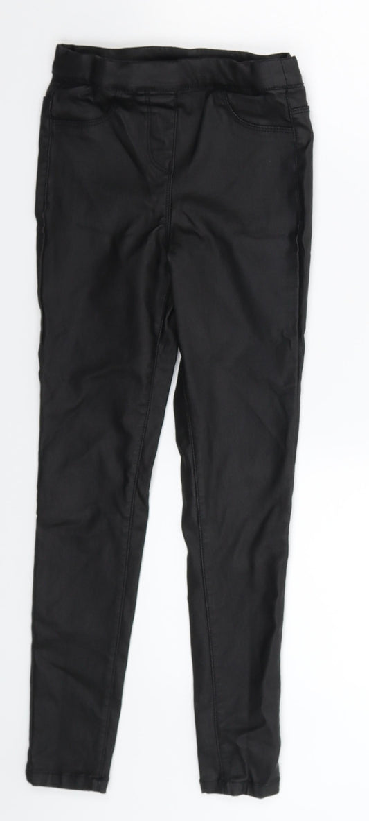 NEXT Girls Black   Jegging Trousers Size 9 Years