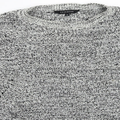 Preloved Peacocks Womens Grey   Pullover Jumper Size M - Detail