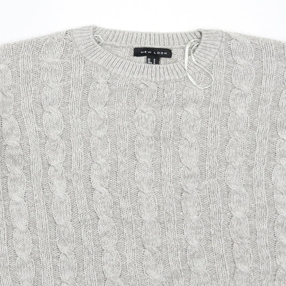 New Look Womens Grey   Pullover Jumper Size S