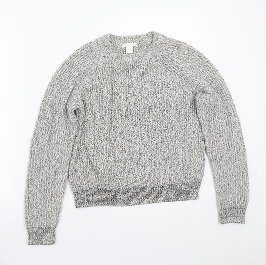 H&M Womens Grey   Pullover Jumper Size M