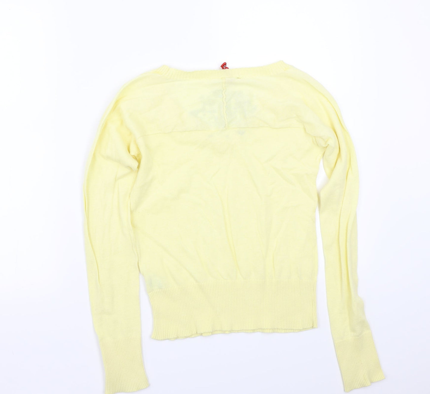 H&M< Womens Yellow   Pullover Jumper Size 36