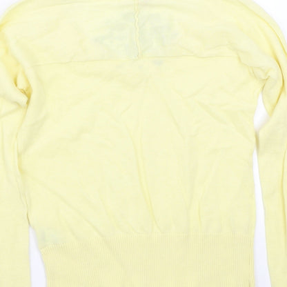 Preloved H&M< Womens Yellow   Pullover Jumper Size 36 - Label