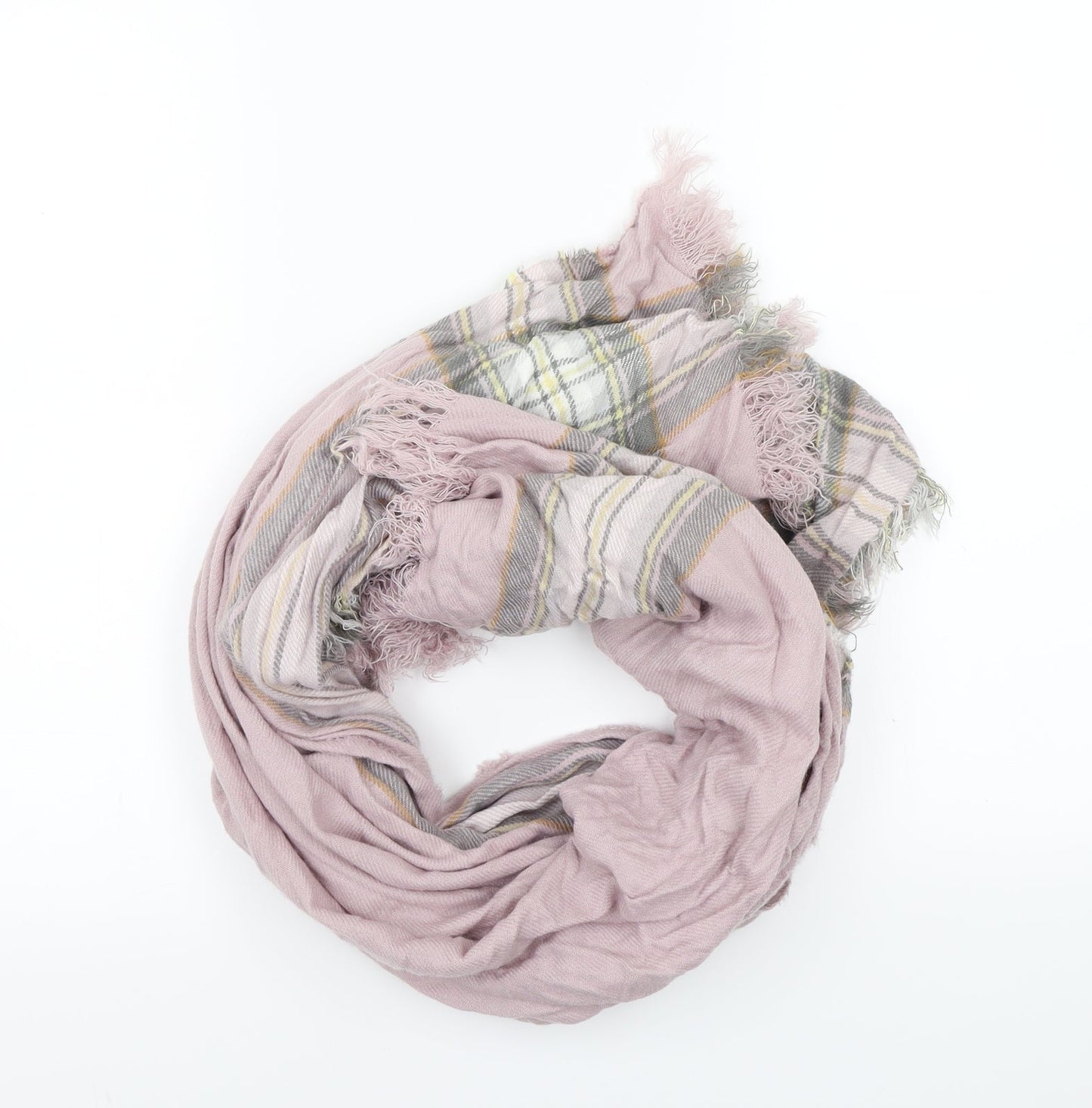Preworn Womens Pink Check   Scarf