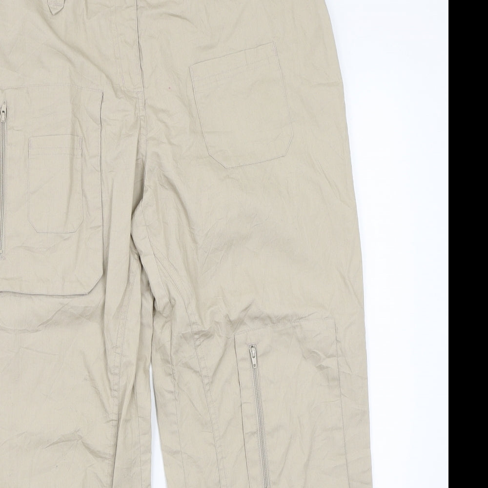 Joie de Vivre Womens Beige   Trousers  Size 14 L25 in
