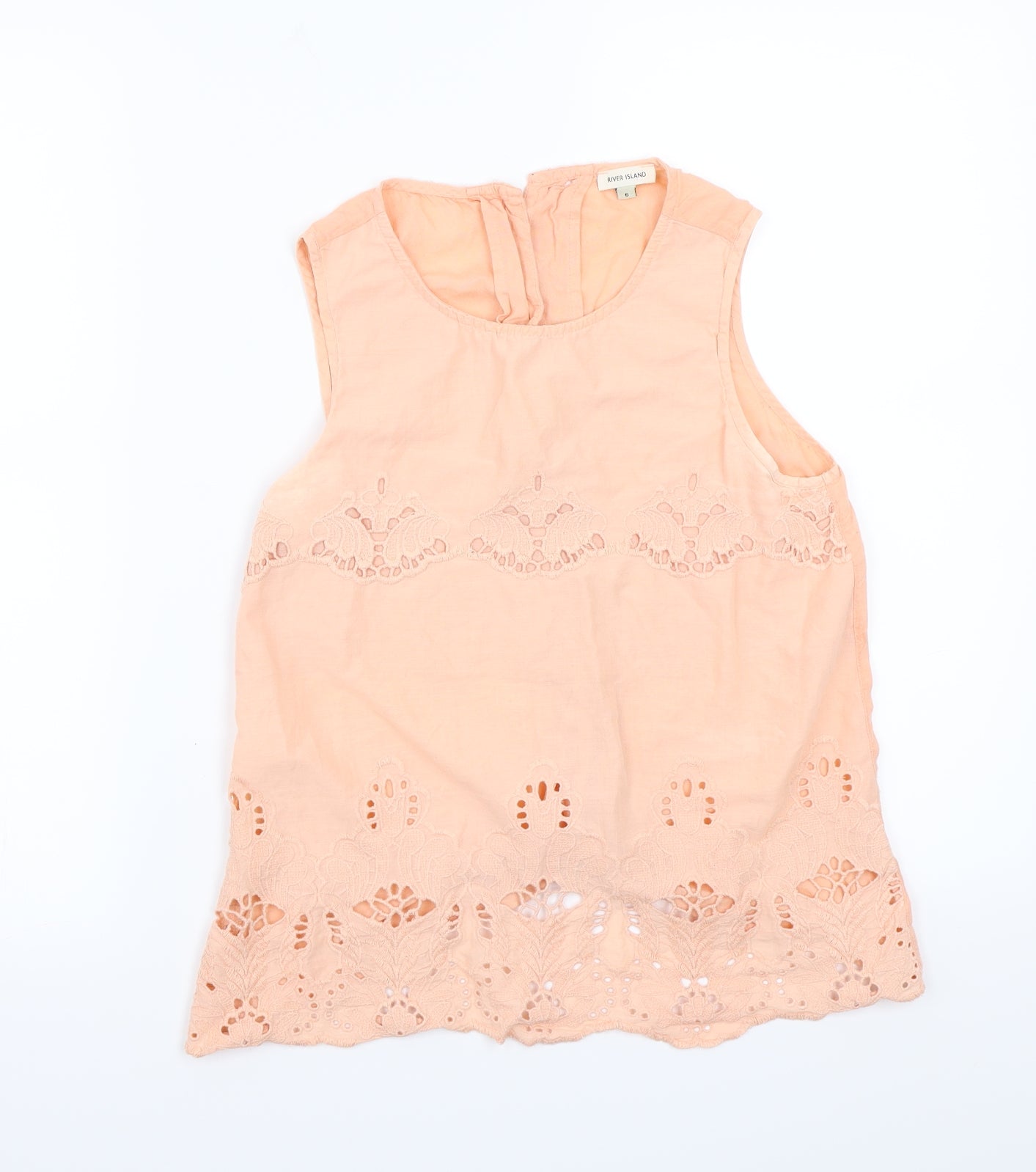 River Island Womens Orange   Basic T-Shirt Size 6
