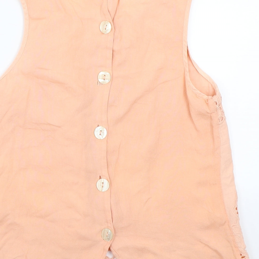 River Island Womens Orange   Basic T-Shirt Size 6