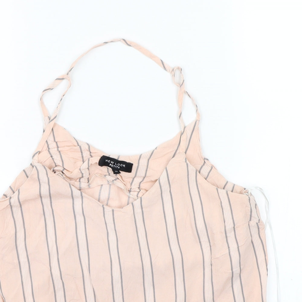 newlook Womens Pink Striped  Basic Blouse Size 10