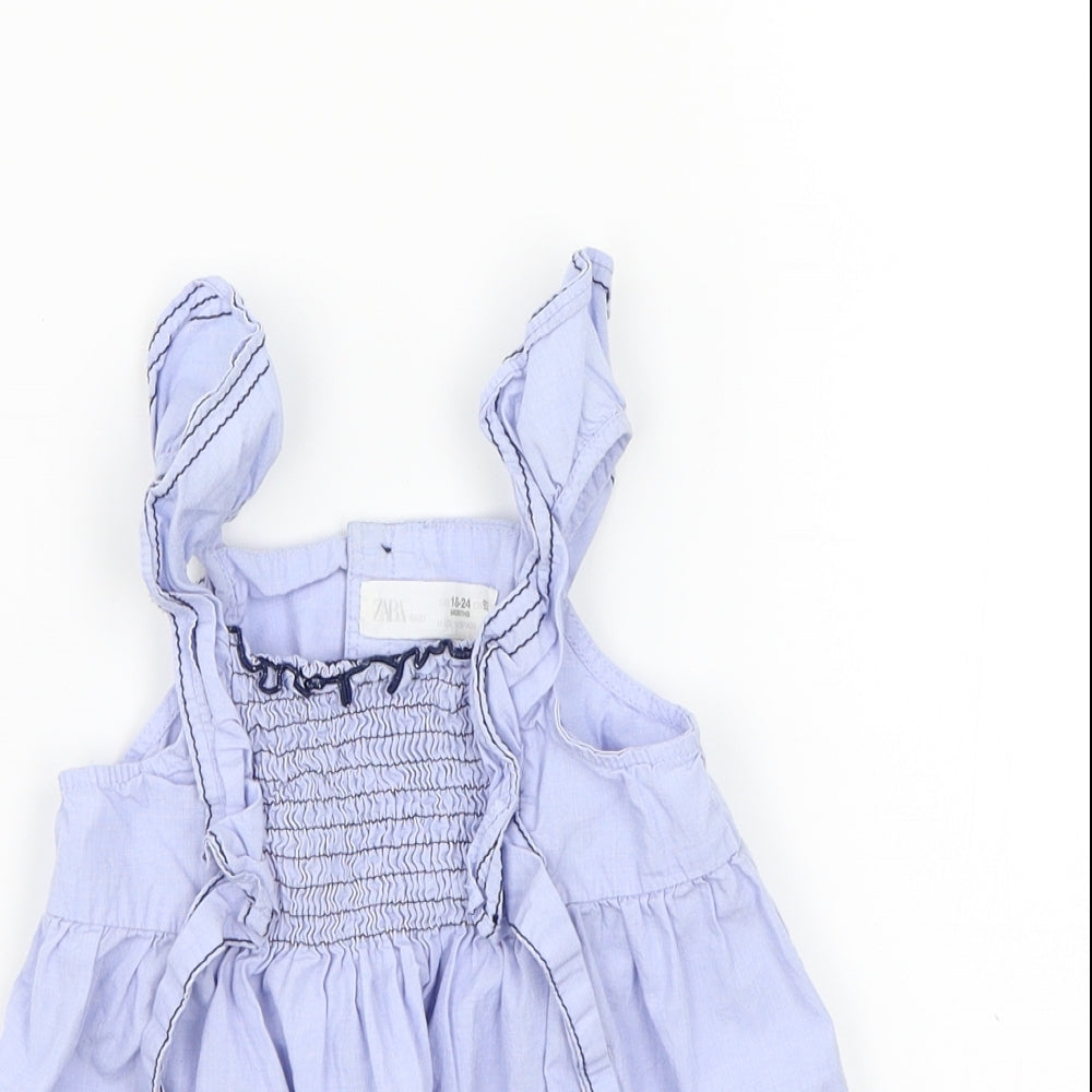 Zara Girls Blue   Basic T-Shirt Size 2 Years