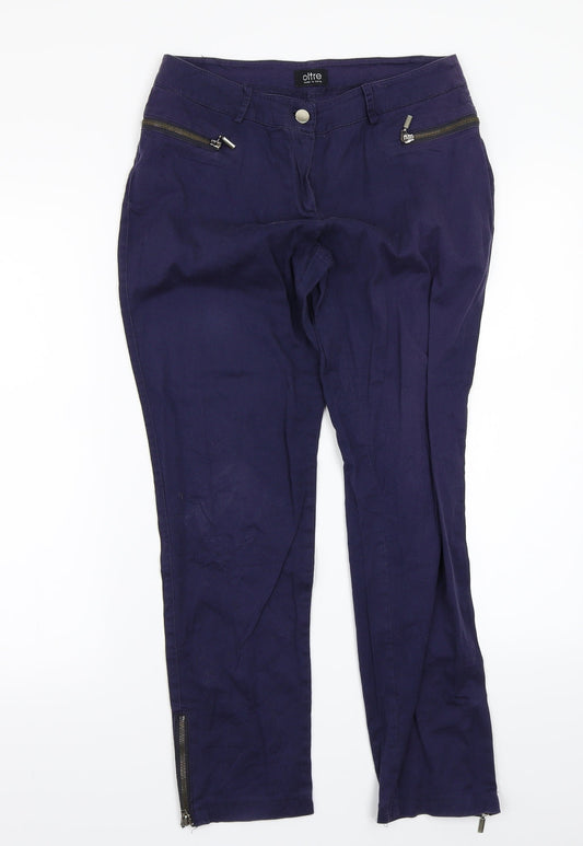 Preloved oltre Womens Blue   Straight Jeans Size 10 L26 in - Front