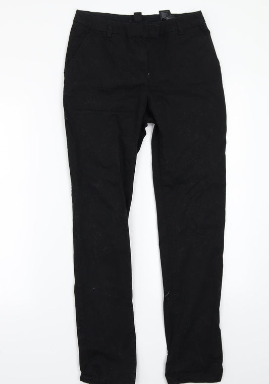H&M Womens Black   Trousers  Size 34 L28 in