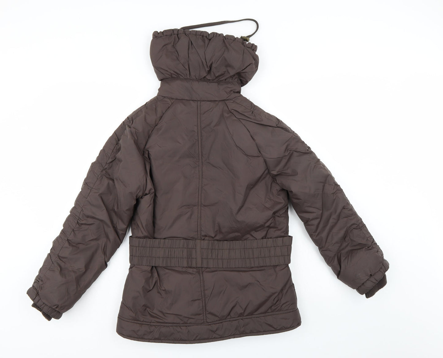 Denim & Co. Womens Brown   Windbreaker Coat Size 10