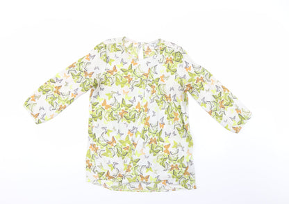Next Womens Multicoloured Animal Print  Basic Blouse Size 6