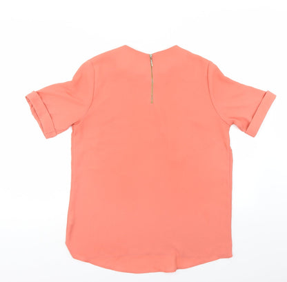 Preloved Atmosphere Womens Orange   Basic Blouse Size 12 - Back