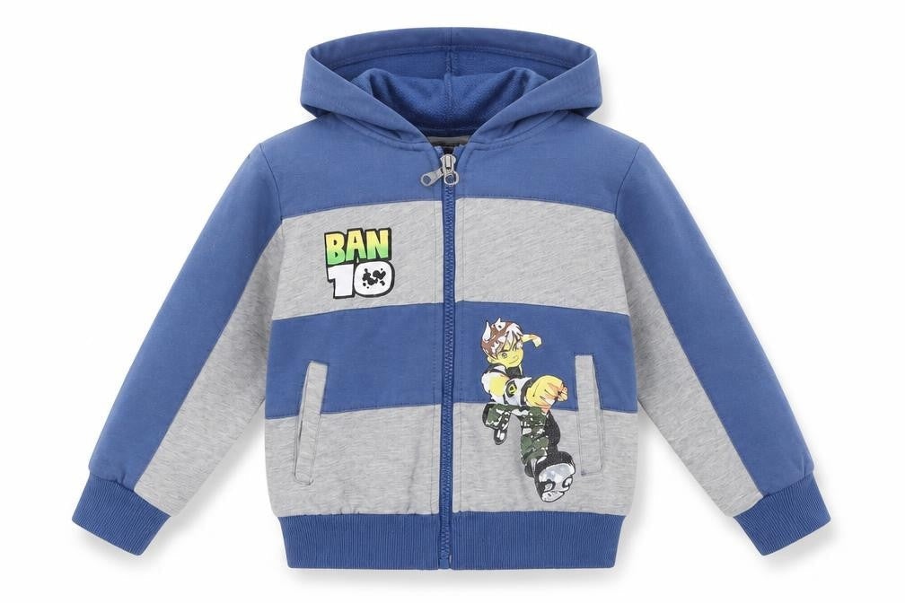 Raman Boys Multicoloured Striped  Full Zip Hoodie Size 4 Years