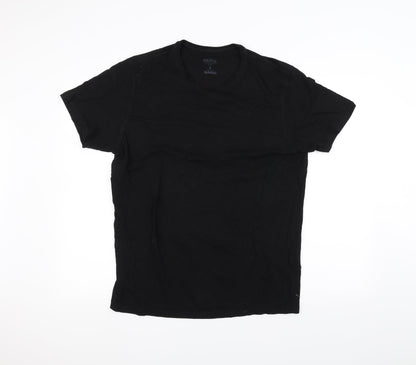 Preloved Identic Womens Black   Basic T-Shirt Size L - Front