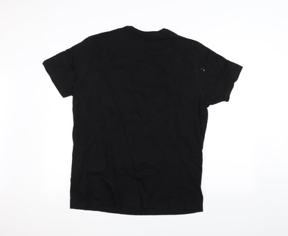 Preloved Identic Womens Black   Basic T-Shirt Size L - Back