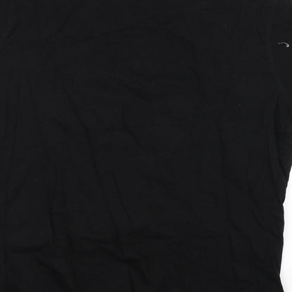 Preloved Identic Womens Black   Basic T-Shirt Size L - Label