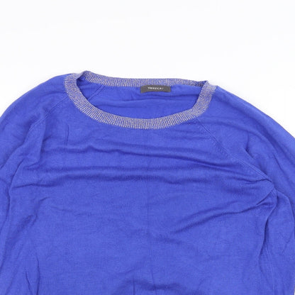 Yessica Womens Blue   Basic T-Shirt Size S