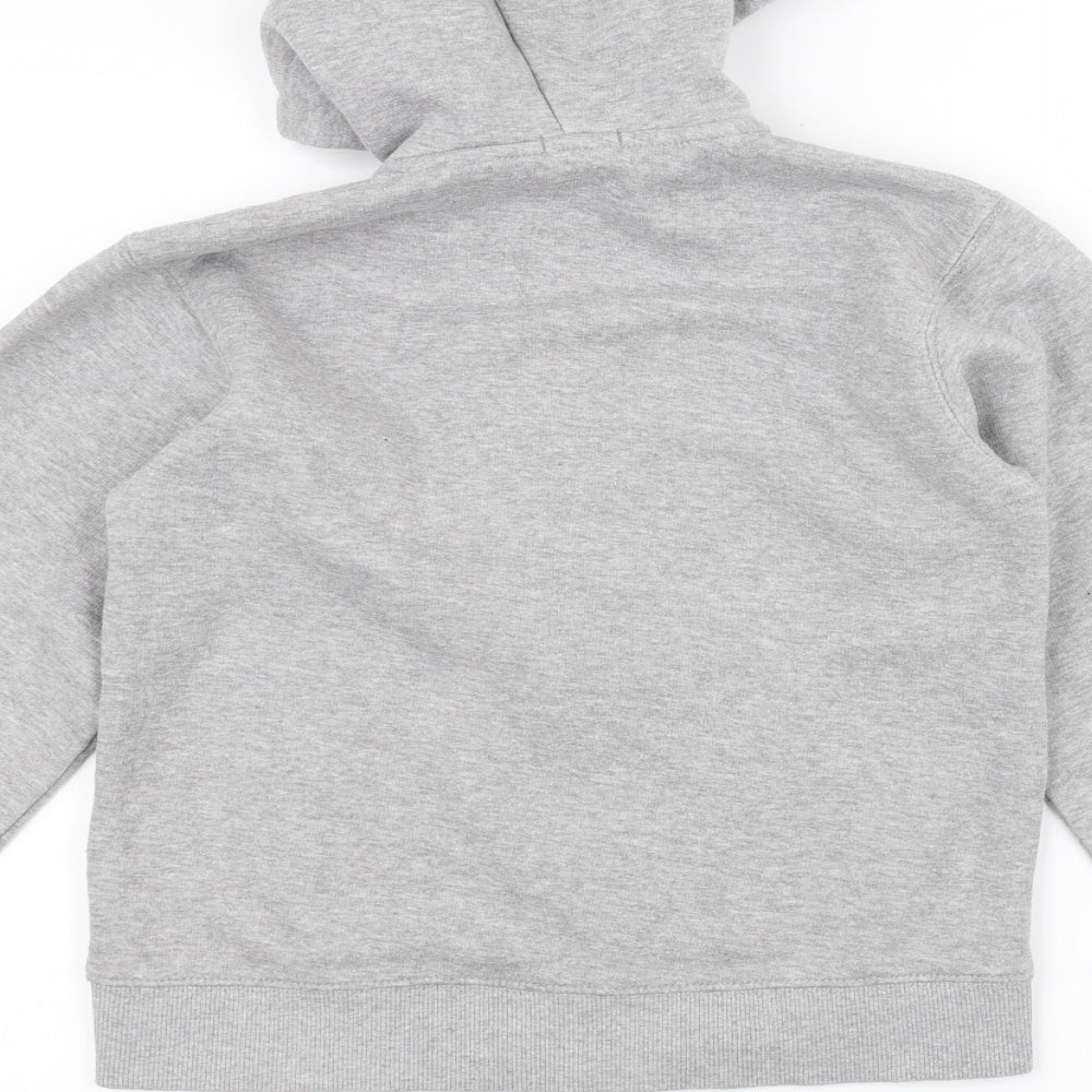 Preworn Boys Grey   Full Zip Hoodie Size 11-12 Years