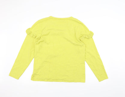 Preloved Stock shop Womens Yellow   Basic T-Shirt Size L - Back