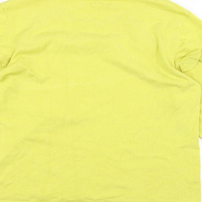 Preloved Stock shop Womens Yellow   Basic T-Shirt Size L - Label