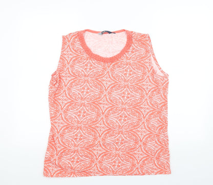 Preloved ISLE Womens Orange   Basic T-Shirt Size L - Front
