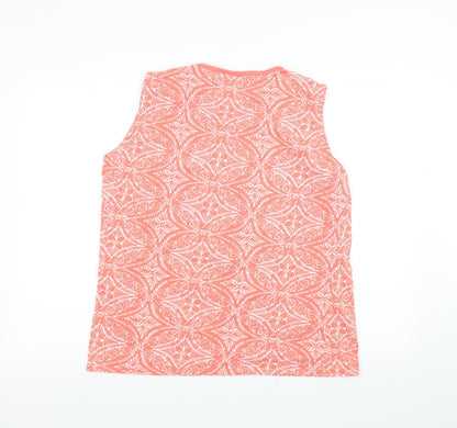 Preloved ISLE Womens Orange   Basic T-Shirt Size L - Back