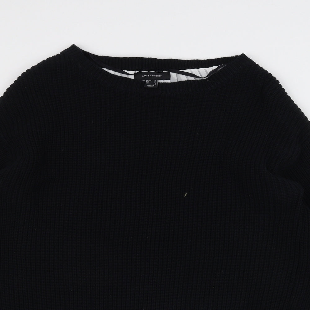 Atmosphere Womens Black  Knit Pullover Jumper Size 12
