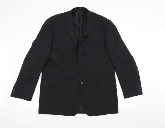 Marks and Spencer Mens Black   Jacket Suit Jacket Size 36