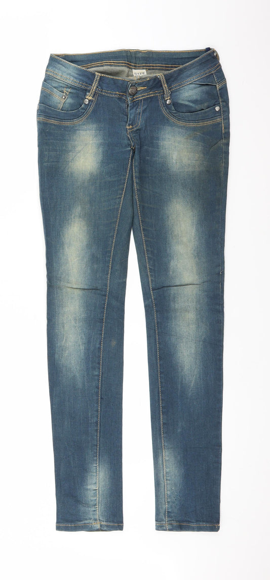 Preworn Womens Blue  Denim Straight Jeans Size M L31 in
