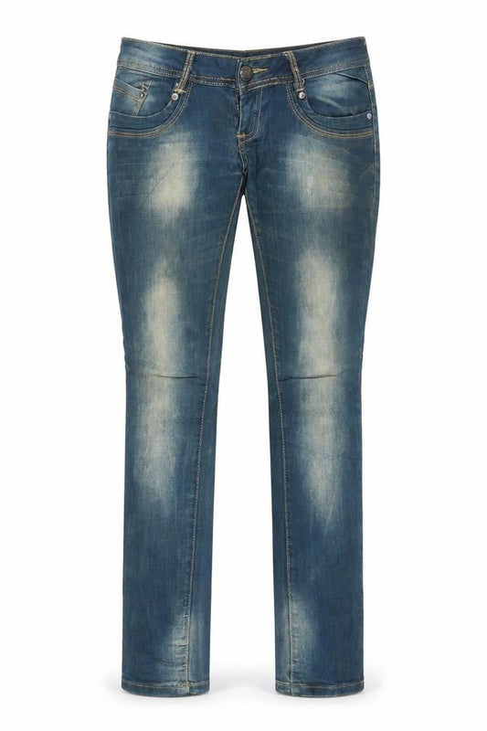 Womens Blue  Denim Straight Jeans Size M L31 in