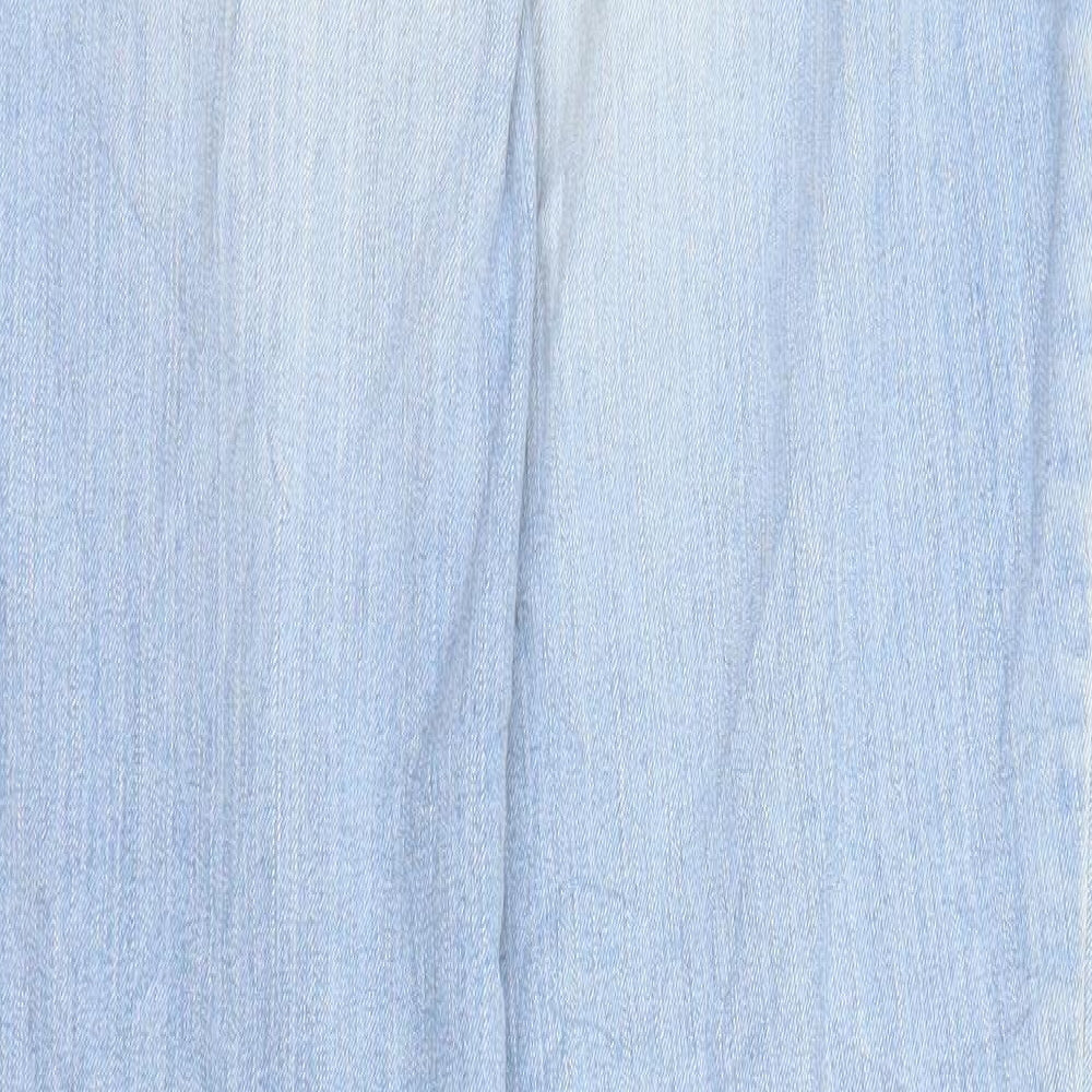 Pieces Womens Blue  Denim Straight Jeans Size 35 in L31 in
