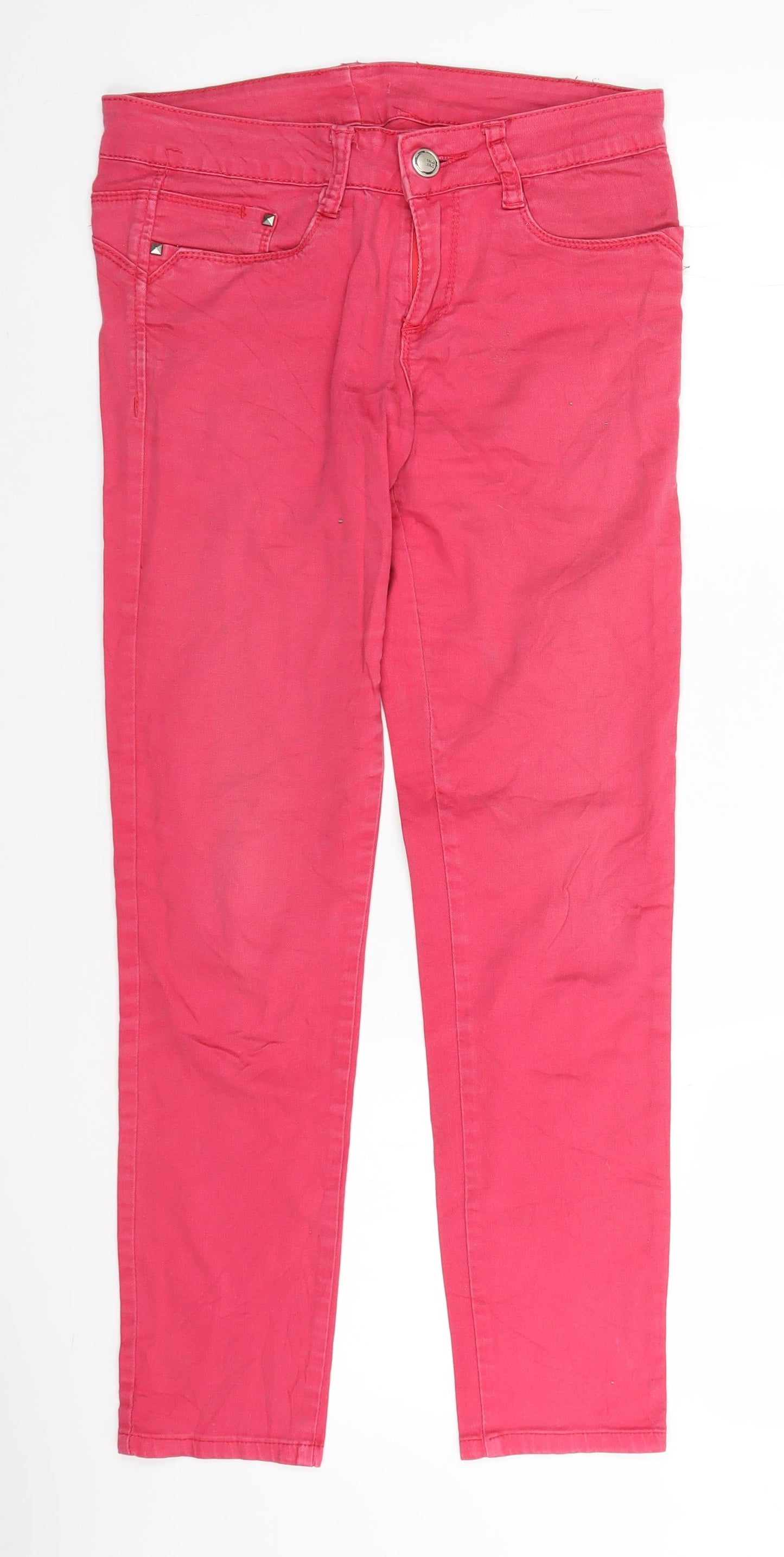 Jeans Womens Pink  Denim Straight Jeans Size 29 in L27 in