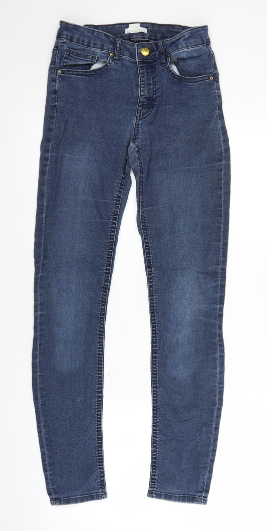 H&M Womens Blue  Denim Straight Jeans Size 26 in L28 in